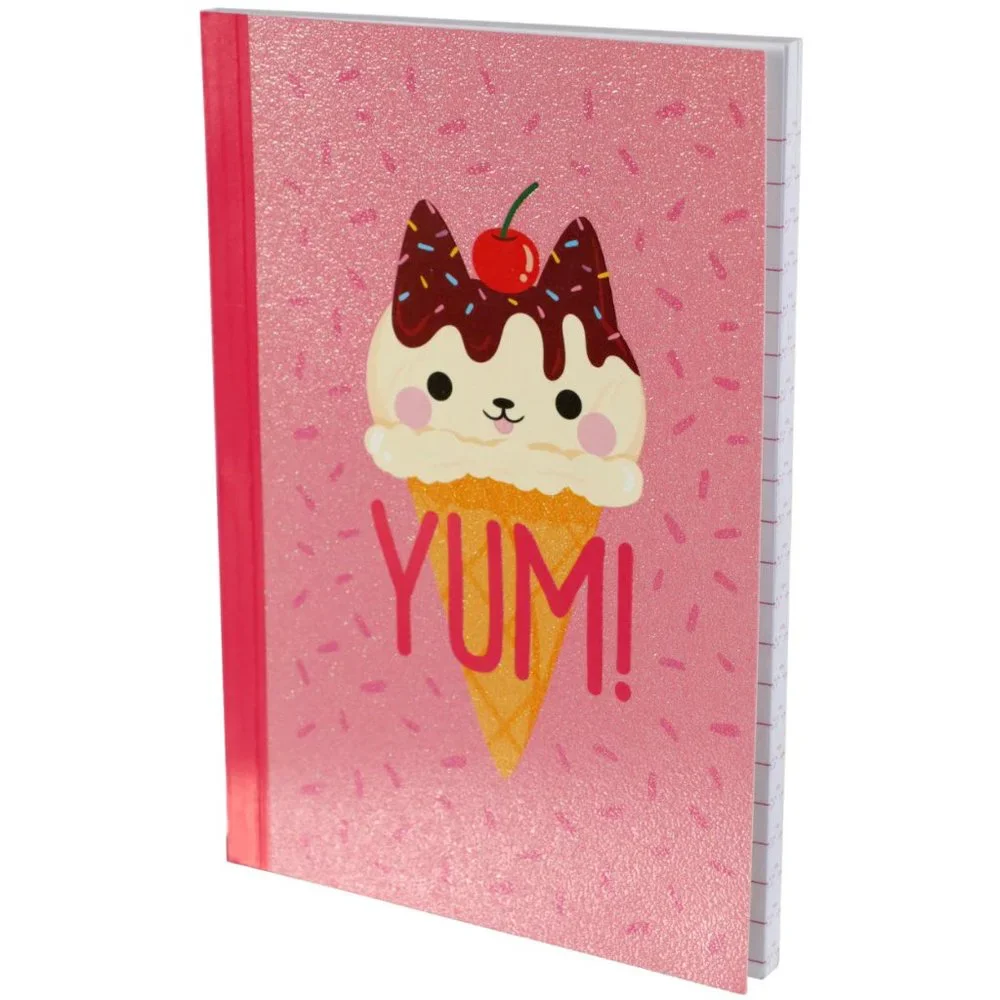 Kitty Ice Cream Cone Notebook